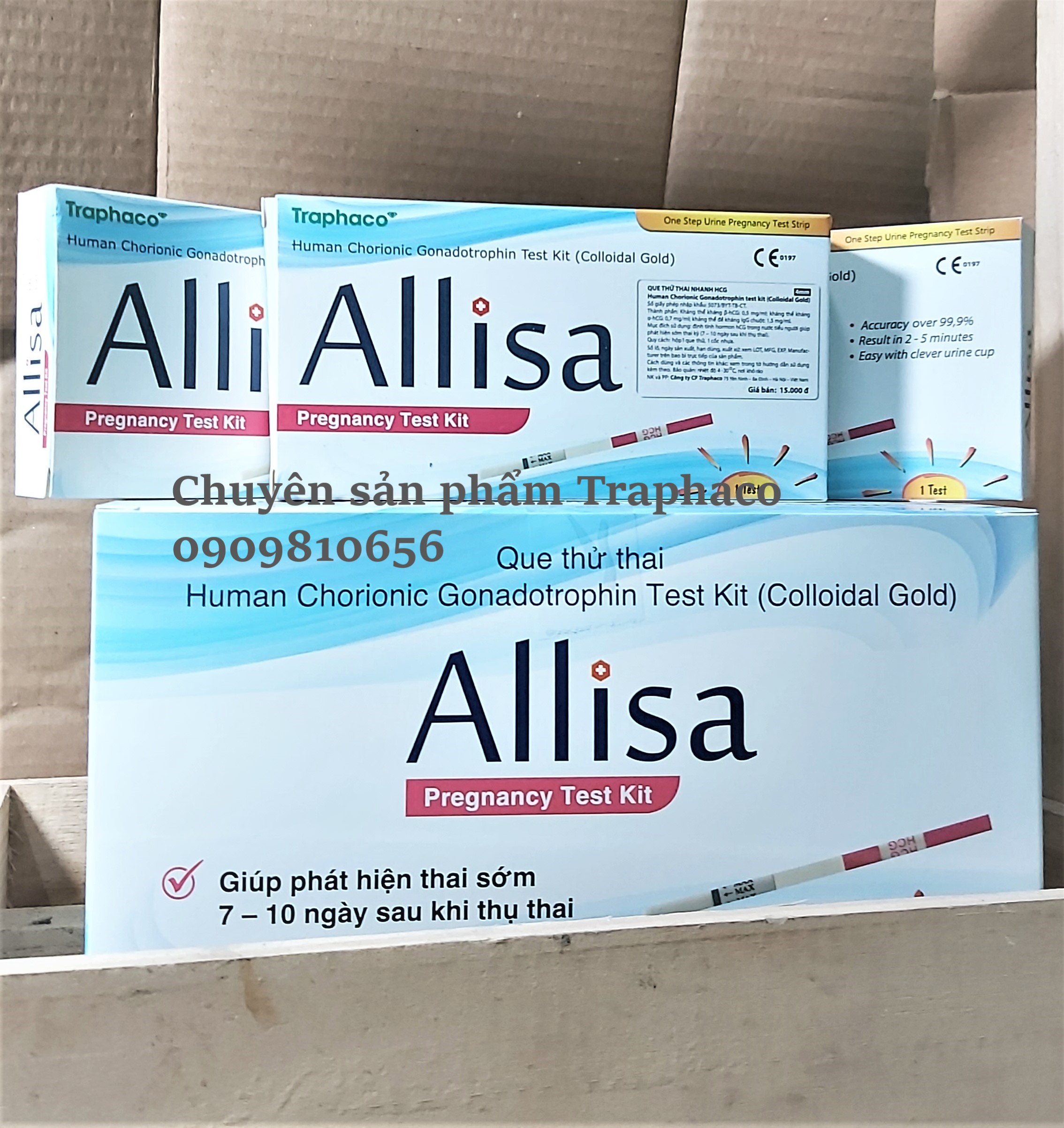 1 hộp 50 Que thử thai Alisa Traphaco - Nhanh Chính Xác