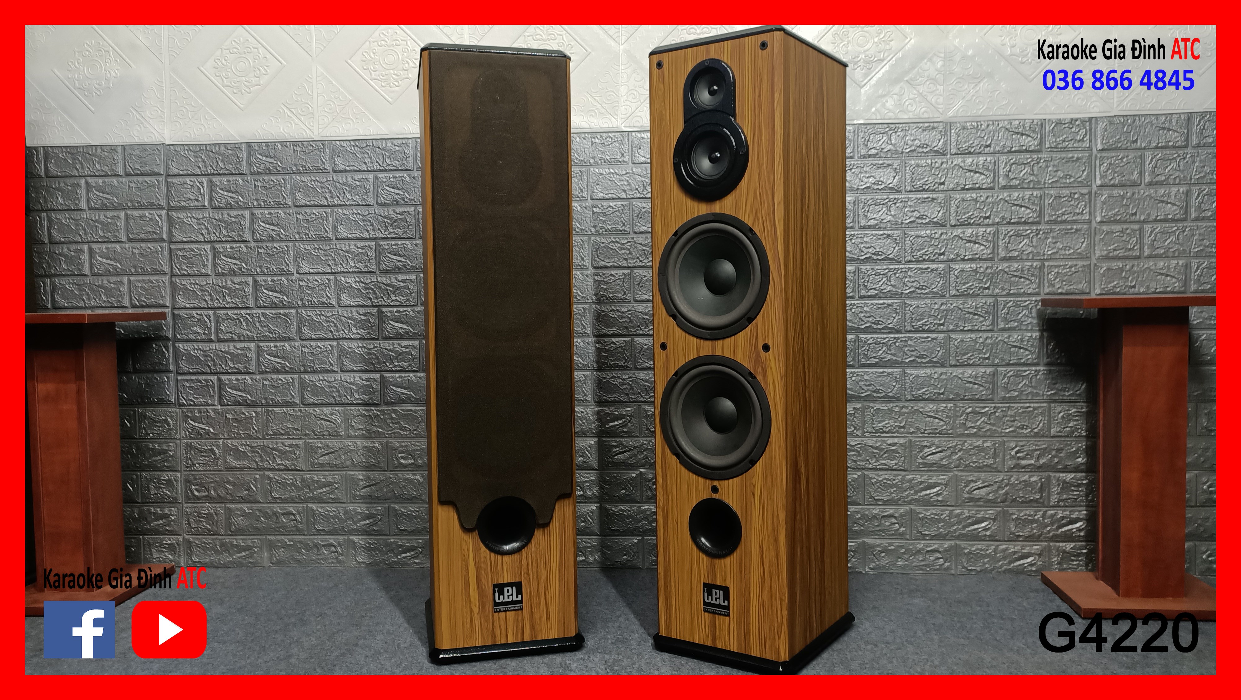 Loa cây IPL G4220, 4 bass 20 chuyên Karaoke và nghe nhạc, chất lượng cao hàng công ty