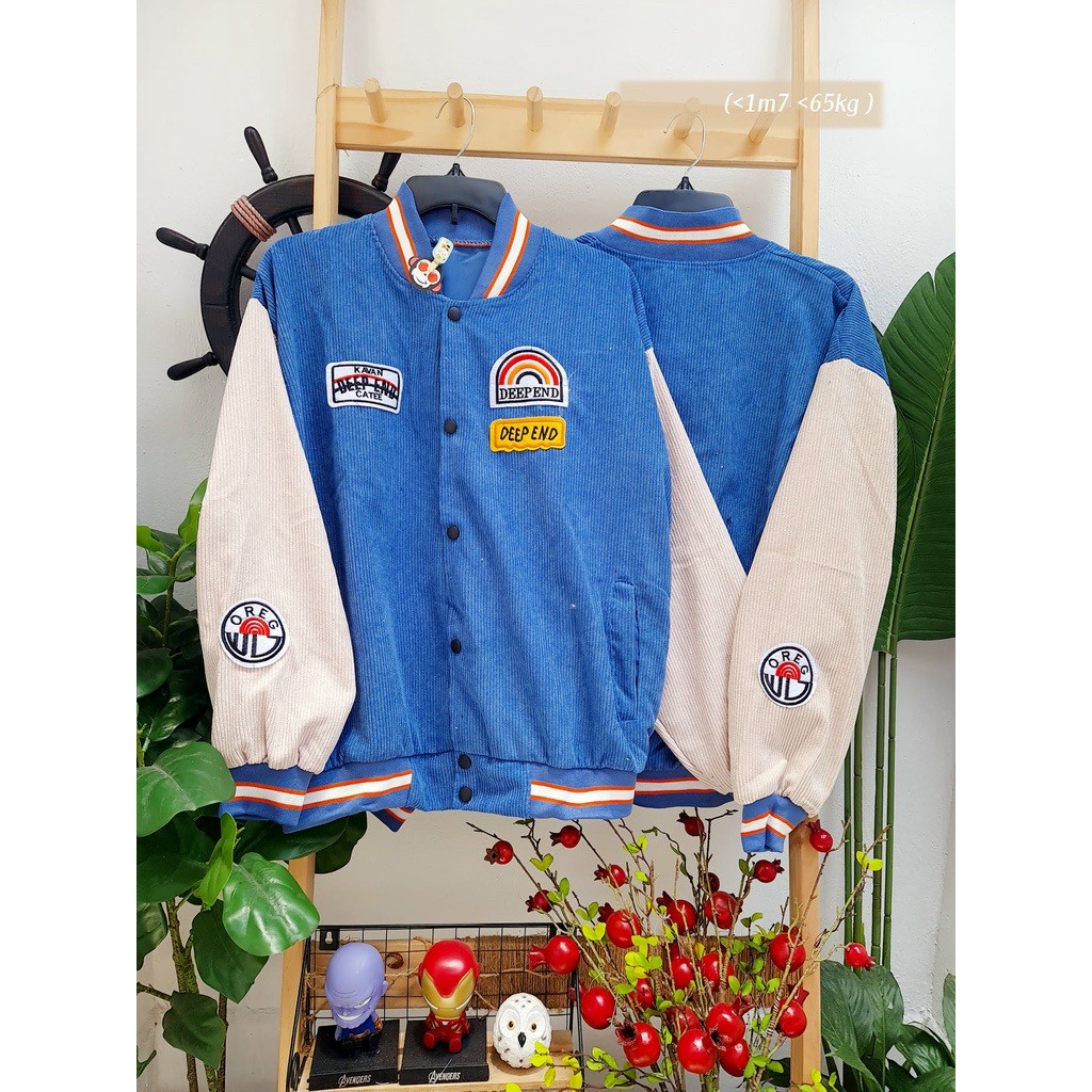 Áo khoác nhung unisex êm mềm mịn phối màu siêu xinh họa tiết cầu vồng chữ deep end cực đẹp trẻ trung năng động sag trọng