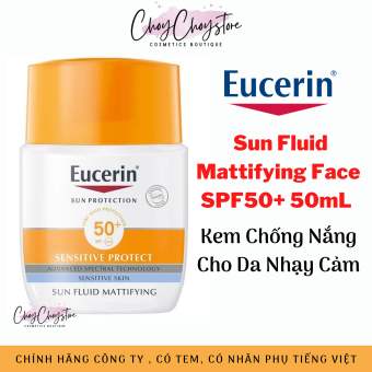 Kem chống nắng  Eucerin Sun Fluid Sensitive Protect SPF50+ 50mL - cho da nhạy cảm