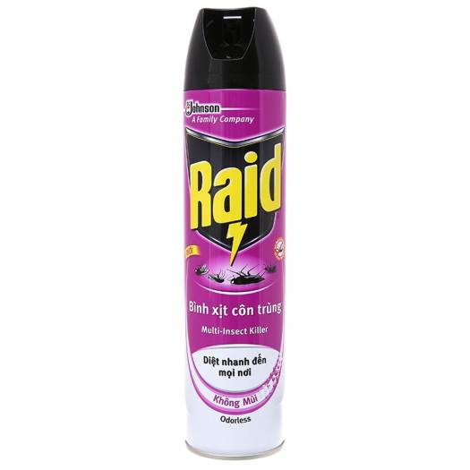Xịt Muỗi RAID Không mùi Chai 600ml