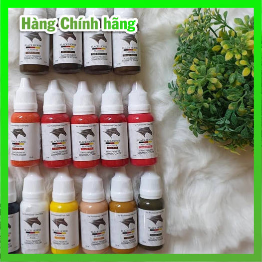 Mực Phun Xăm Black Horse 12 ml Của Đức - 28 Màu Đầy Đủ