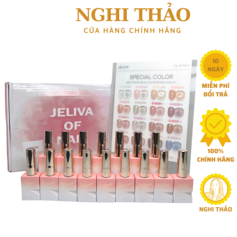 Set sơn gel thạch nhũ JELIVA 16 màu