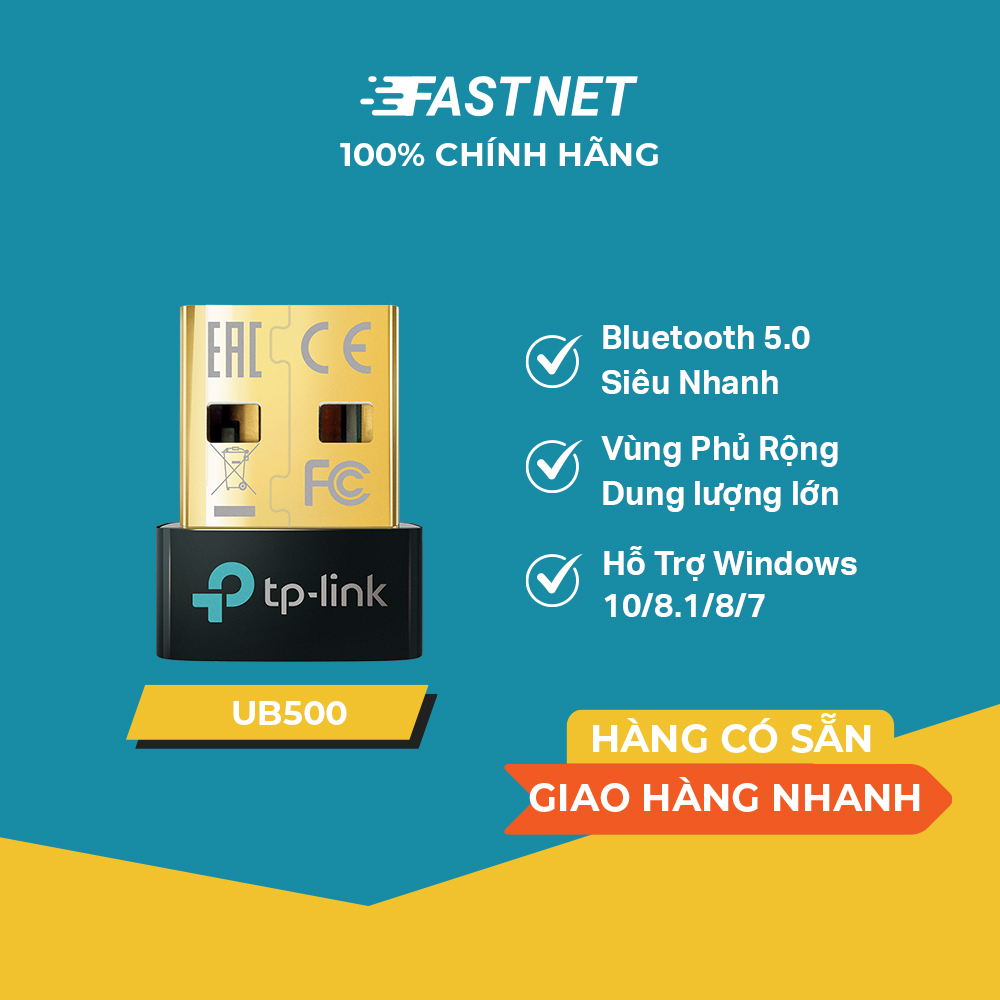 Bộ Chuyển Đổi Bluetooth TP-Link UB500 USB Nano Bluetooth 5.0 - Hãng phân phối chính thức