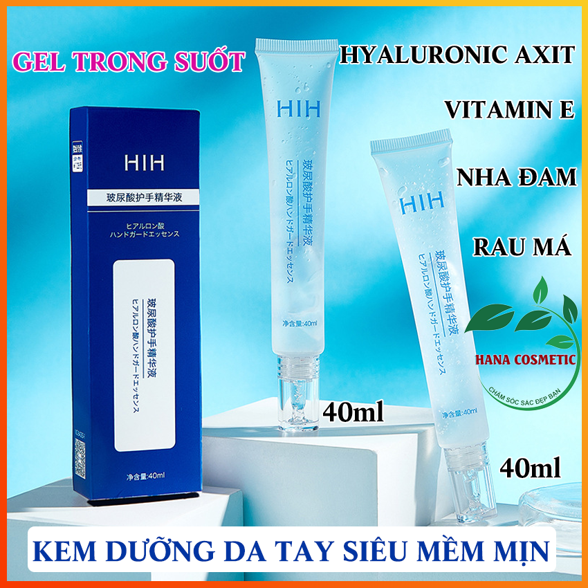 [Siêu Dưỡng Ẩm] Kem Dưỡng Da Tay HIH 40ml Chiết Xuất Hyaluronic Acid, Vitamin E, Rau Má, Nha Đam – Dưỡng Ẩm, Sáng Da, Làm Mềm Da, Chống Lão Hóa, Chống Khô Da