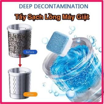 Viên Tẩy Vệ Sinh Lồng Máy Giặt Diệt khuẩn và Tẩy chất cặn - Hộp 12 viên