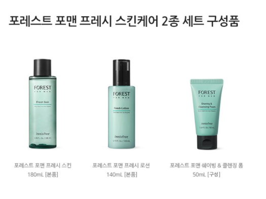 Bộ Dưỡng Da Dành Cho Nam Innisfree Forest For Men