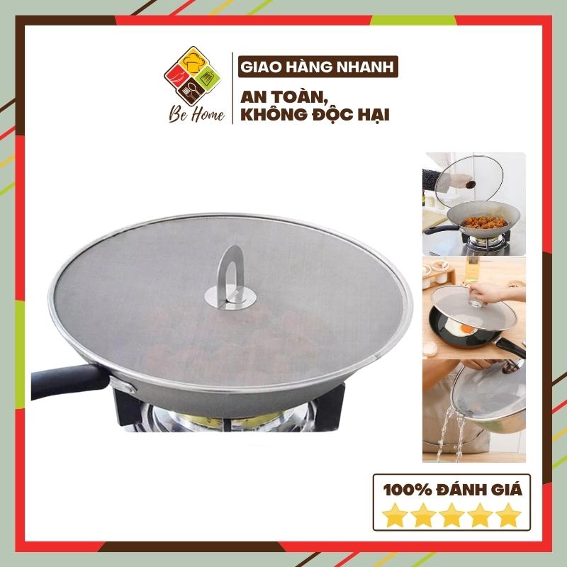 Nắp lưới chắn mỡ khi chiên BEHOME nắp đậy chảo chống bắn văng dầu