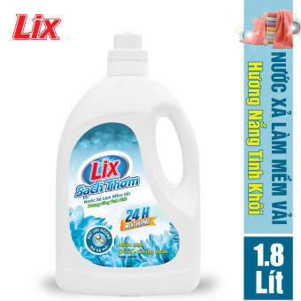 Nước xả vải LIX Sạch Thơm hương nắng tinh khôi 1.8 lít L17801