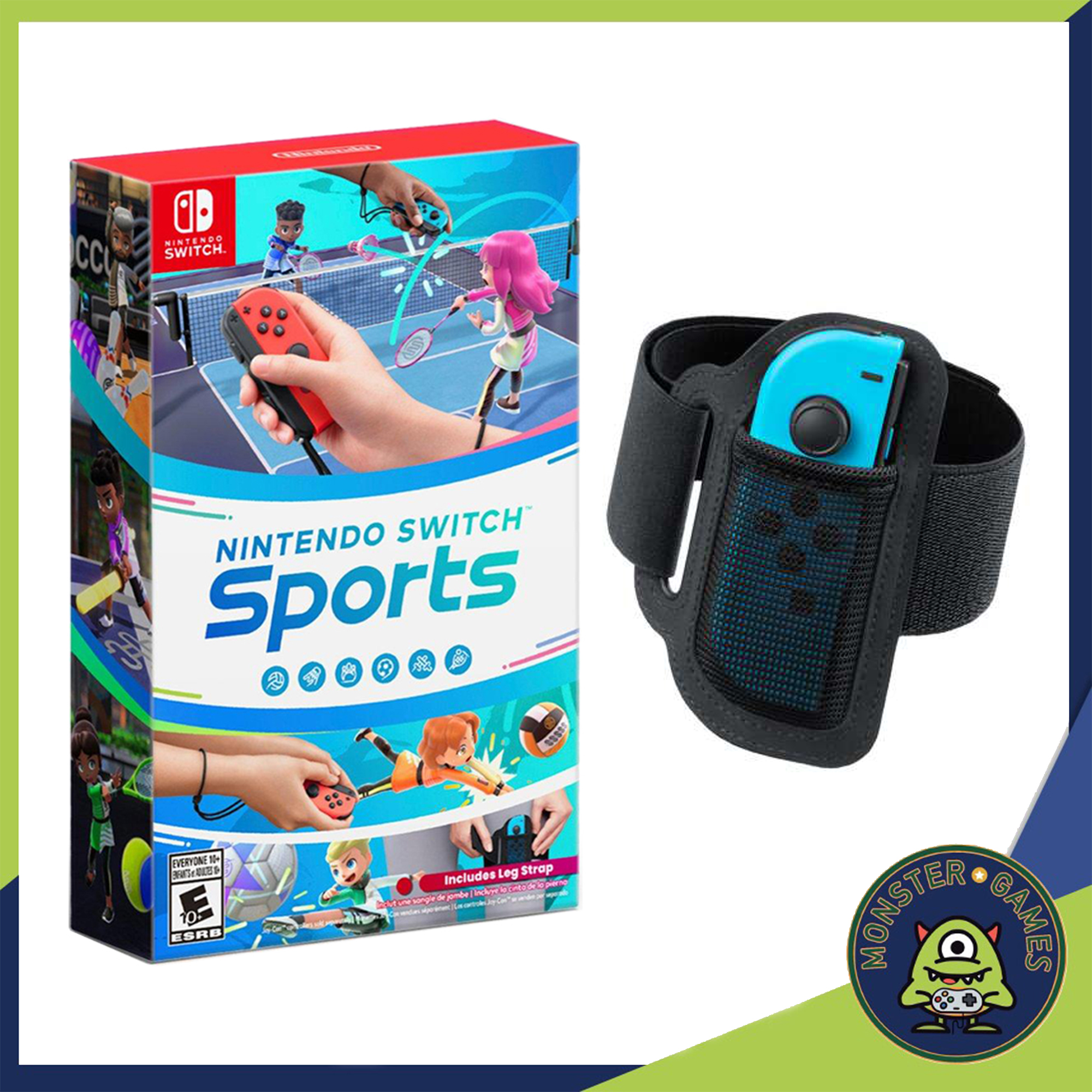 NINTENDO SWITCH SPORTS W/ LEG STRAP