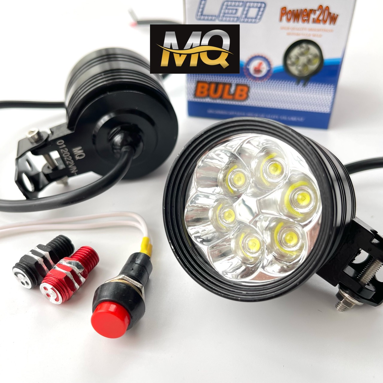 Đèn Trợ Sáng L6 Ngắn 6 Mắt Sáng Mạnh Chip mini L2