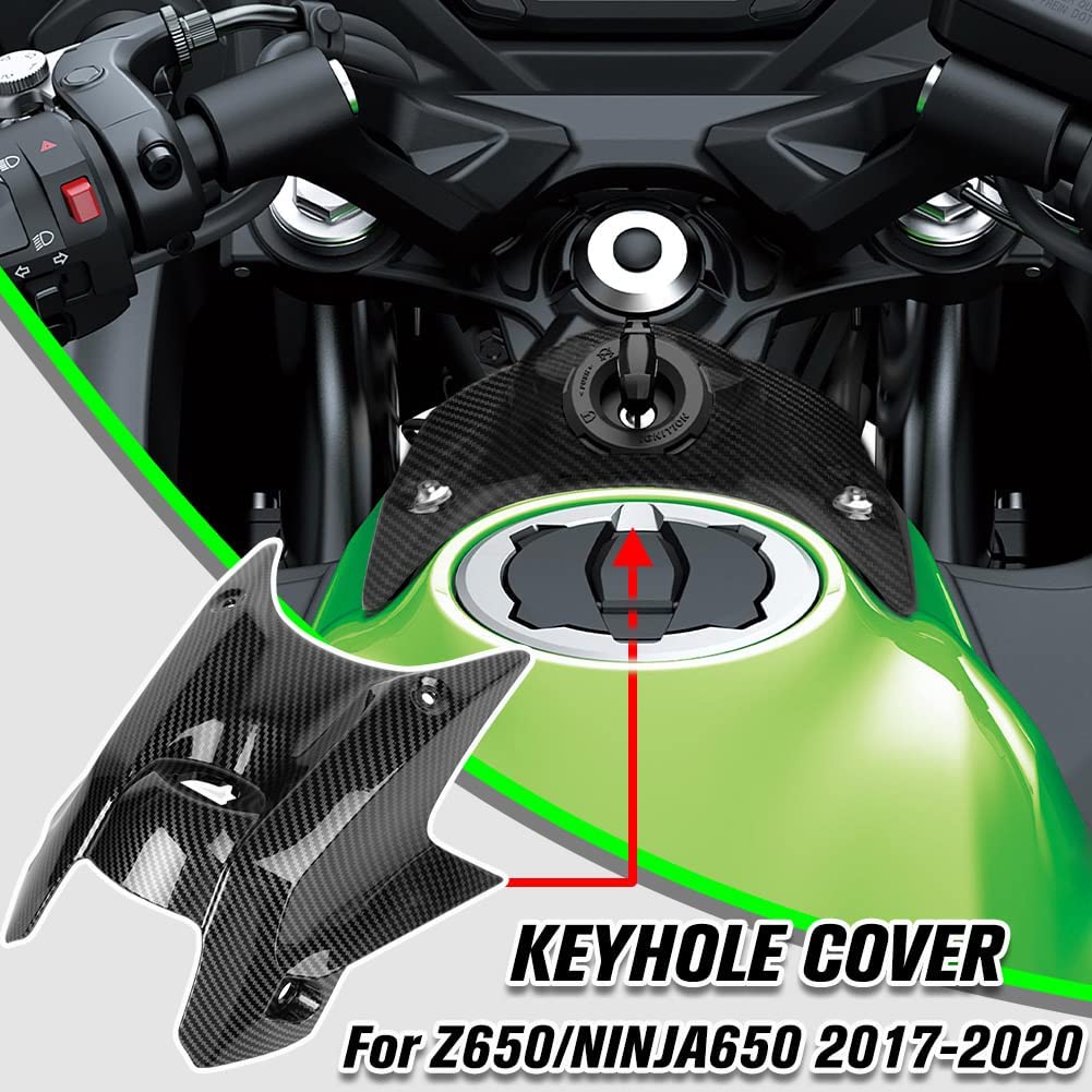 Allotmark Motorcycle Front Oil Tank Cover Kawasaki Z650 Ninja650 2017 2018