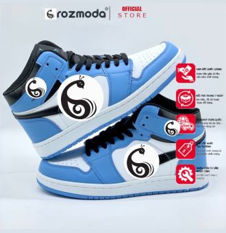 Giày thể thao sneaker Jordan cổ cao xanh ngọc hottrend