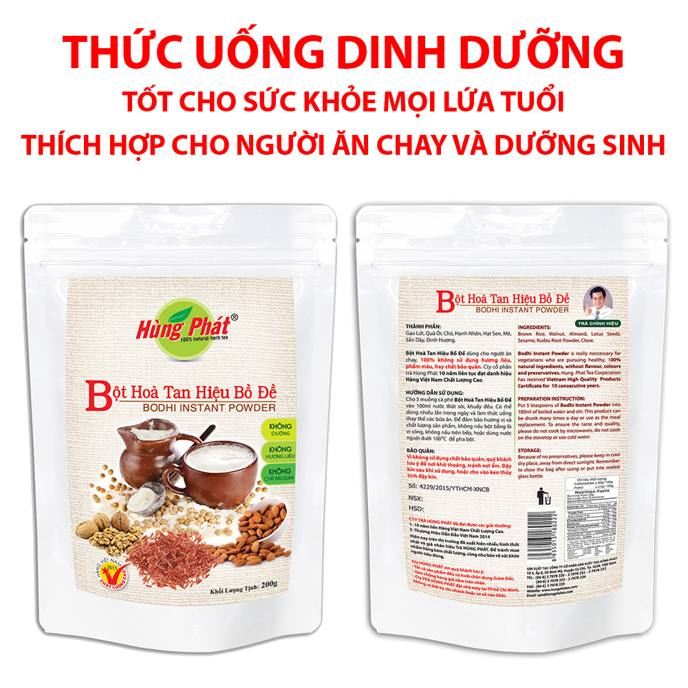 COMBO 3 BỊCH BỘT HÒA TAN HIỆU BỒ ĐỀ không đường - tốt cho sức khỏe mọi lứa tuổi - THƯƠNG HIỆU HÙNG PHÁT