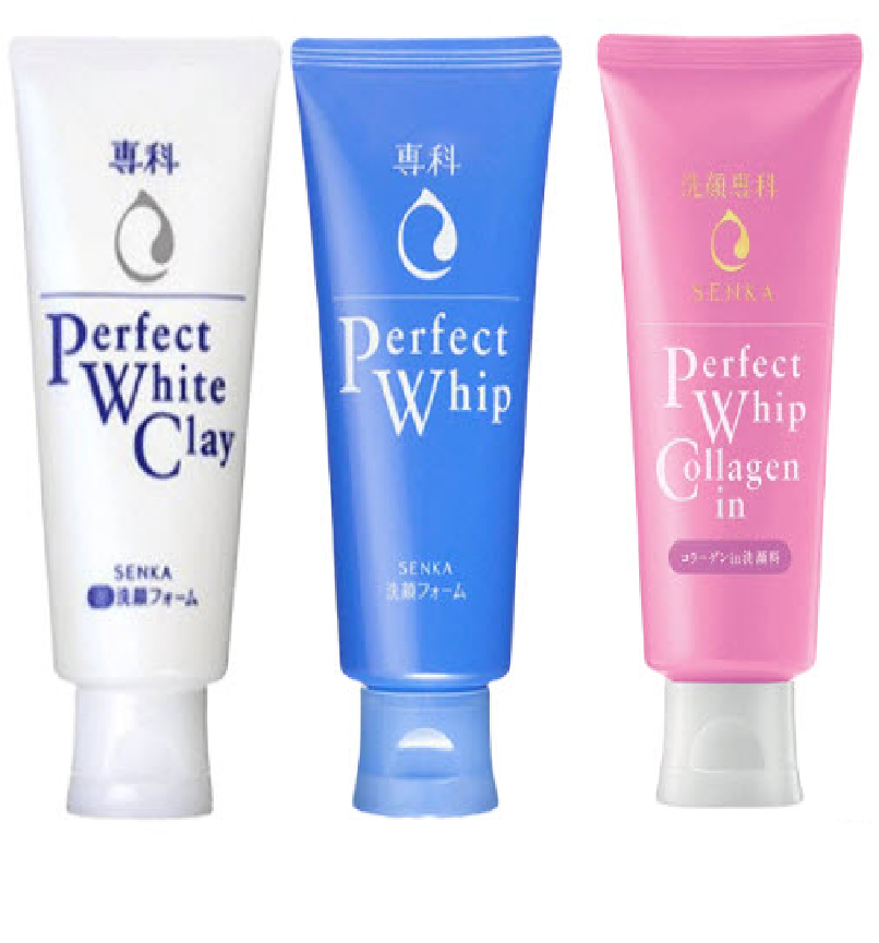 Sữa rửa mặt .Senka Perfect Whip - .Senka perfect white clay - .Senka Perfect Whip Collagen in (120g) Nhật Bản -- Zoshopdep