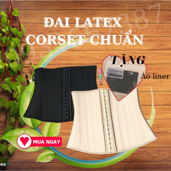 Đai Gen Nịt Bụng Latex Giảm Béo, Nịt Bụng Giảm Eo Giảm Mỡ, Đai Nịch Bụng Cho Vòng Eo[TẶNG ÁO LINER]