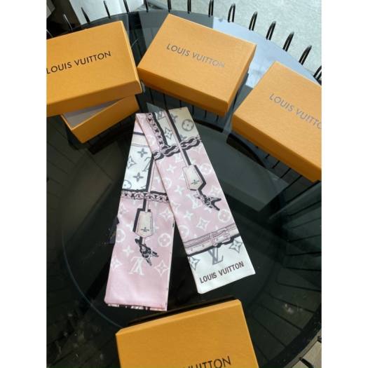 khăn lụa lv quấn quai túi xách buộc nơ fullbox