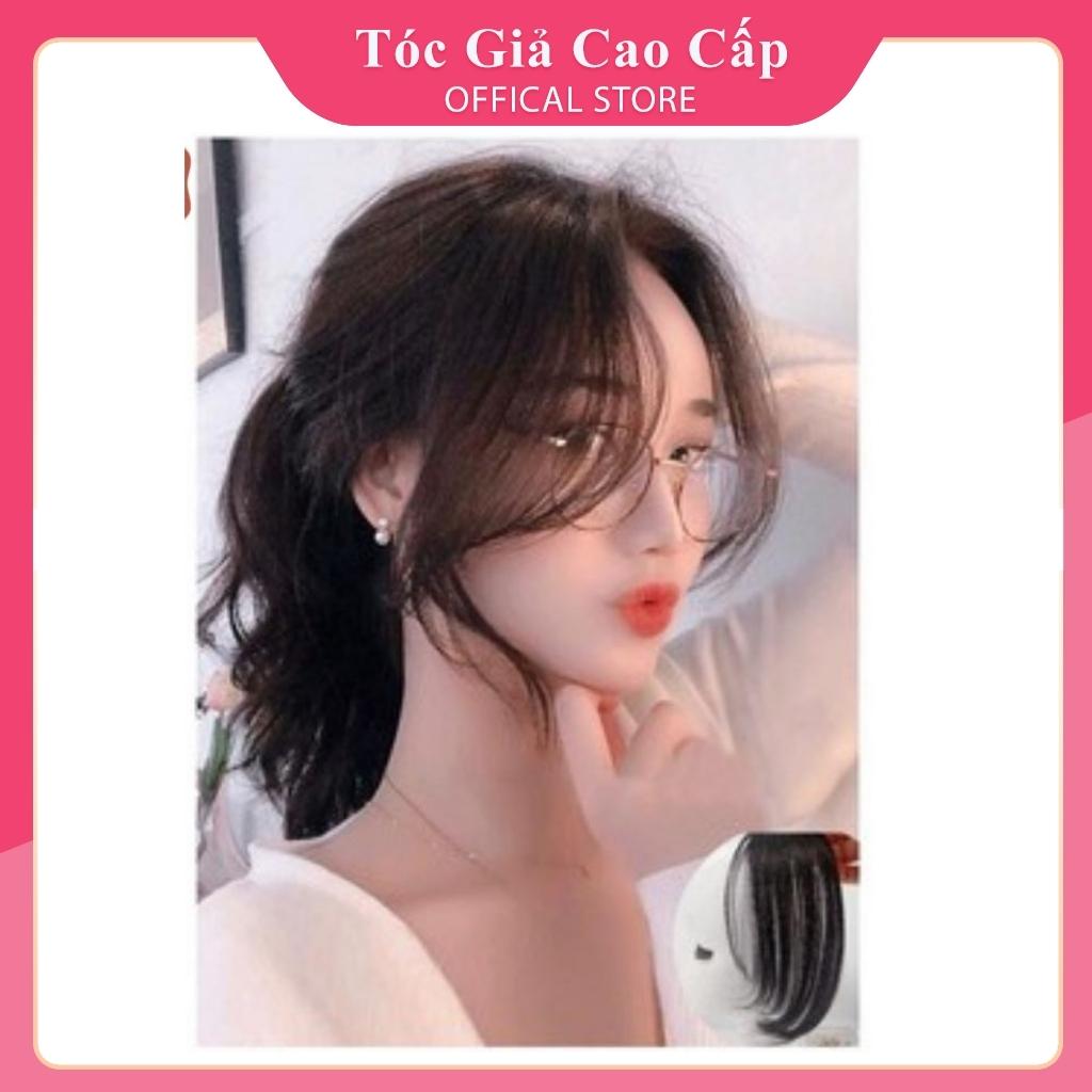Tóc mái giả, mái dài layer hàn quốc sole- tóc sợi tơ