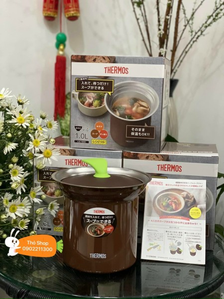 Nồi ủ Thermos 1L nội địa Nhật Bản