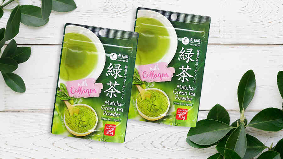 Bột trà xanh Matcha Uji Yanoen Collagen Nhật Bản - 30g - Bột matcha