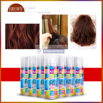 Gôm Xịt Nhuộm Tóc Màu Nâu Tạm Thời Kingyes 120ml/Chai Sành Điệu