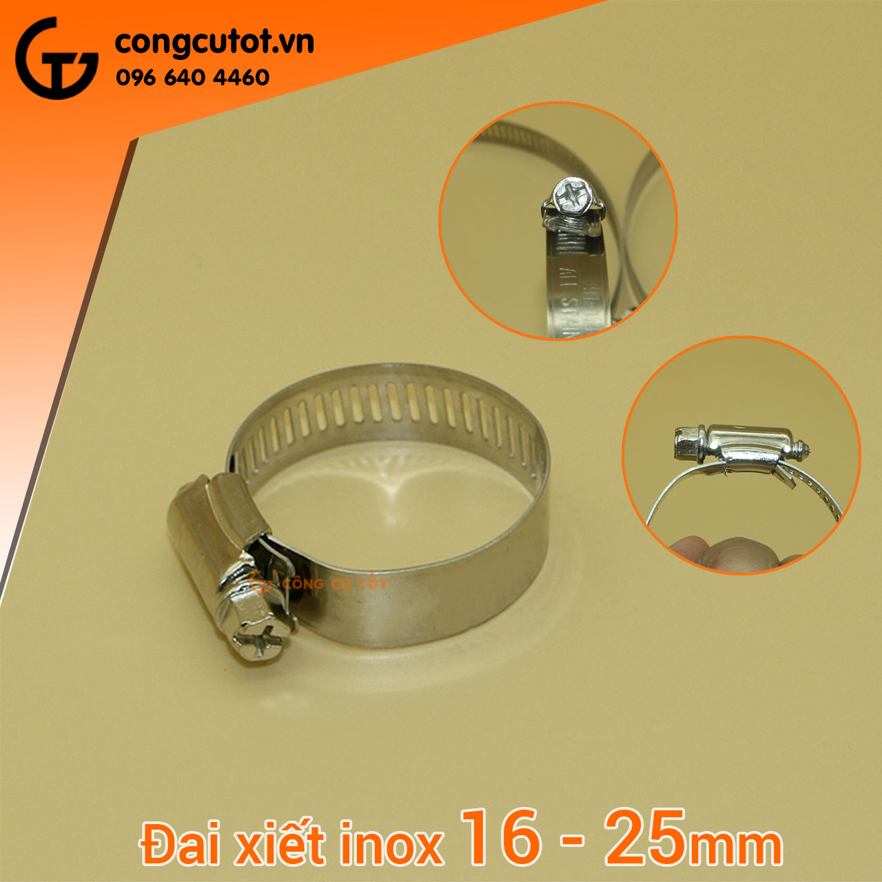 3 cái Đai xiết inox