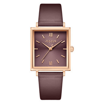 Đồng Hồ Nữ JA-1335D Julius Dây Da Hàn Quốc (Nâu)