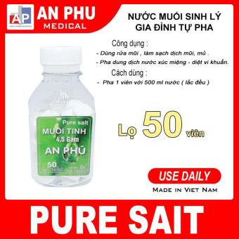 VIÊN MUỐI TỰ PHA - VIÊN MUỐI SINH LÝ AN PHÚ - LỌ 50 VIÊN