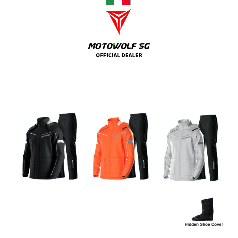 Motowolf Antitempesta Premium Motorcycle Raincoat Lazada Singapore