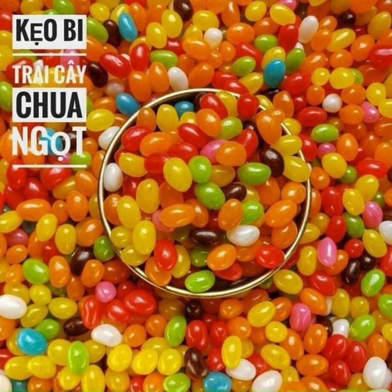 500gr kẹo chip viên bi dẻo trái cây đà lạt siêu cute bé thích mê