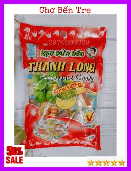TÚI 500GR Kẹo dừa dẻo thập cẩm nhiều vị THANH LONG BẾN TRE- CHỢ BẾN TRE