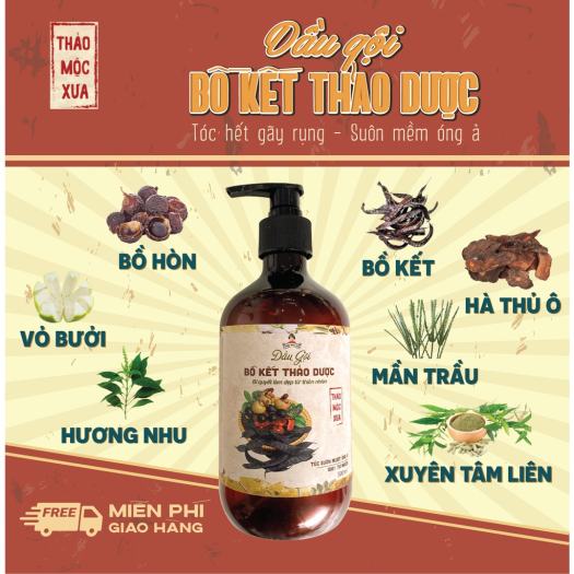 Dầu Gội Bồ Kết Thảo Mộc Xưa 500 Ml