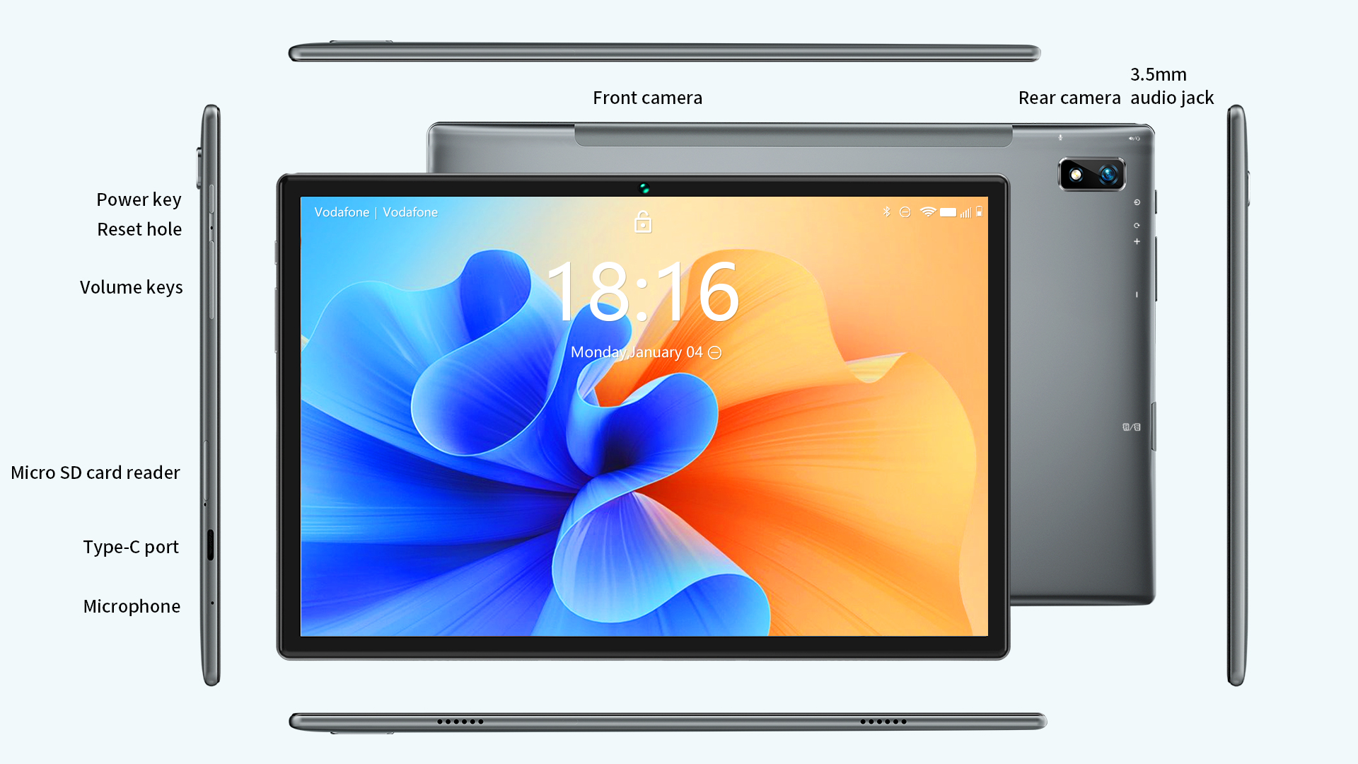 ข้อมูลเพิ่มเติมของ ((รุ่นใหม่ 2021 CPU Upgrade))  พร้อมส่ง BMAX I10 Plus จอ 10.1Inch IPS FHD 1920x1200 Tablet PC หน้าจอ Octa Core T618 4GB RAM 64GB ROM 4G LTE 2-SIM Android10