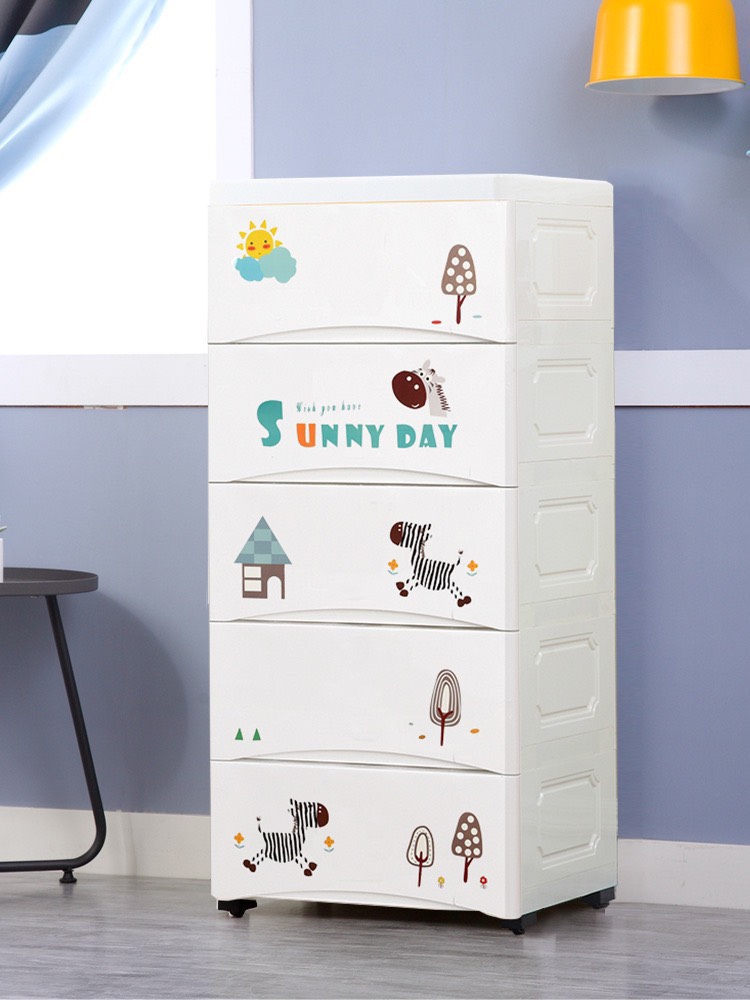 TỦ quần áo cho bé, tủ nhựa 5 tầng họa tiết xinh xắn đựng đồ cá nhân cho gia đình bạn LYASIA