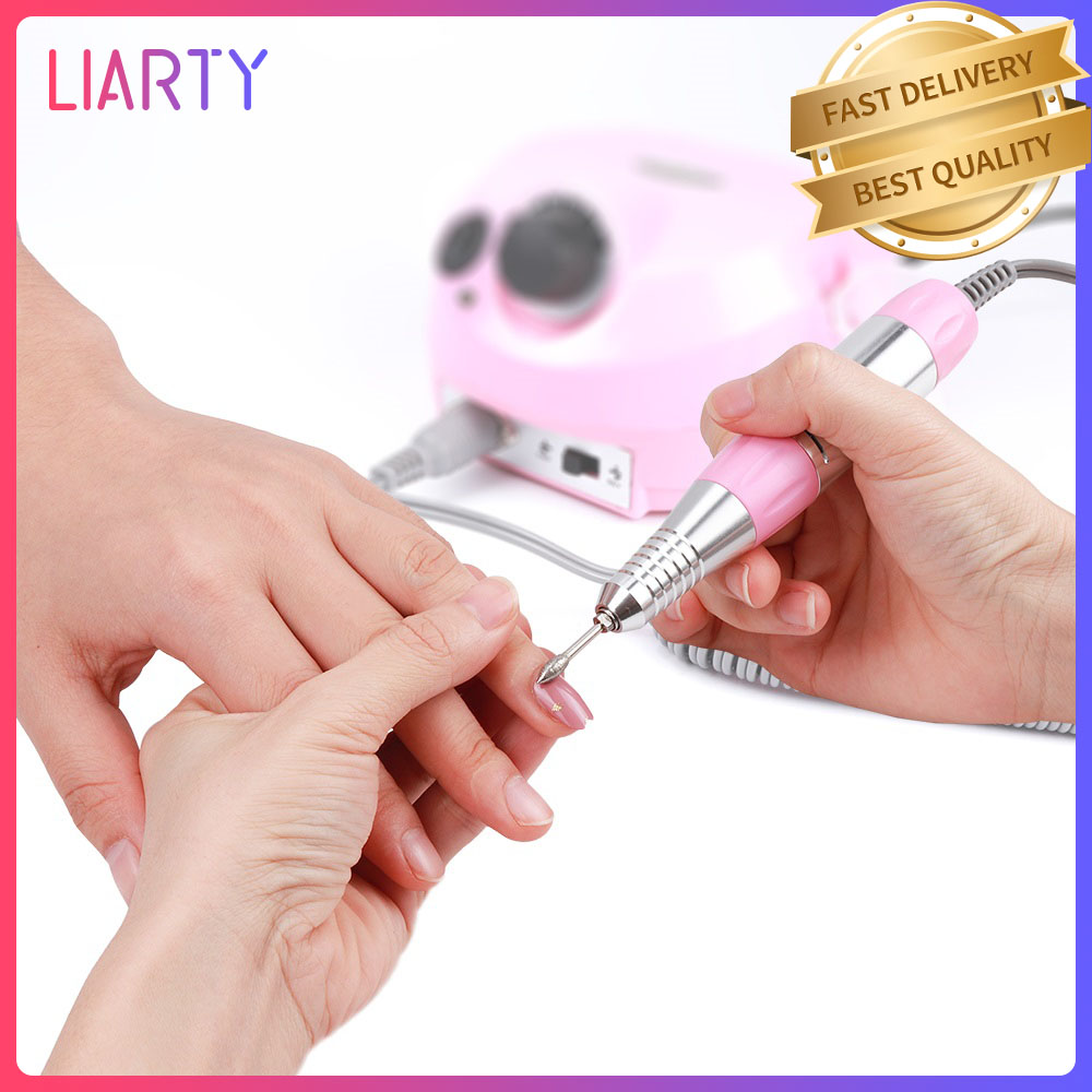 Gambar LIARTY 12V 35000RMP Electric Polisher File Pedicure Nail Machine Nail Art Accessories Manicure Drills
