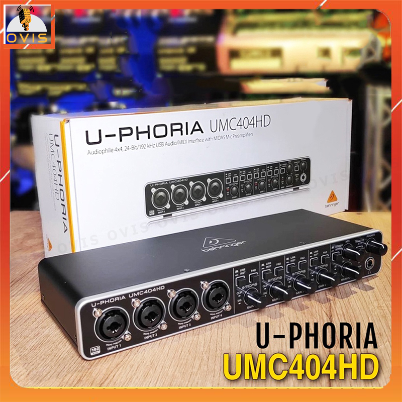 Behringer u-phoria umc404hd - sound card thu âm 4 cổng chuyên nghiệp