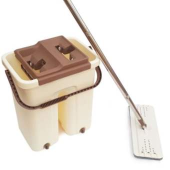 Bộ lau nhà cực sạch thông minh xoay 360 độ tự vắt mẩu mới 2021