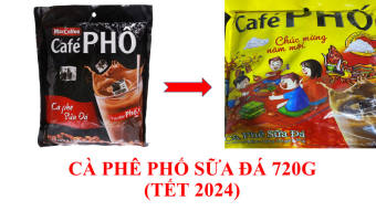 Cà Phê Phố Sữa Đá - Maccoffee 720g (Bịch 30 gói)