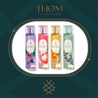 CHAMPAGNE APPLE & HONEY | WHITE TEA & SAGE | MARIGOLD & CANE SUGAR | BLACK RASPBERRY VANILLA | Sản Phẩm Xịt Thơm Toàn Thân Fine Fragrance Mist Bath & Body Works 236ml