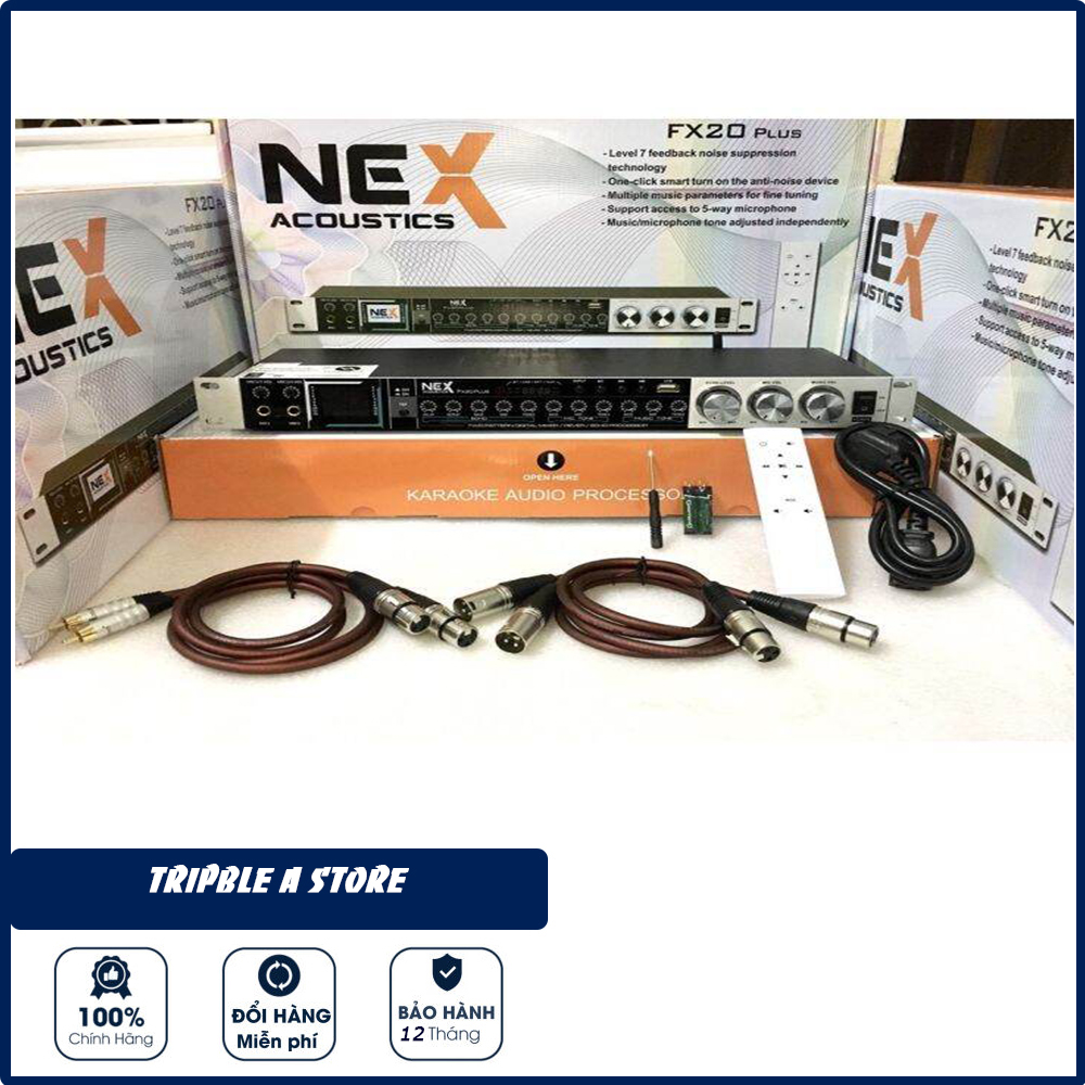 Vang cơ nex fx20 plus - vang cơ karaoke chống hú xử lý âm thanh chuyên nghiệp - kết nối bluetooth - cổng quang optical - usb... kiểu dáng hiện đại