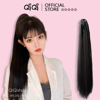 Tóc giả nữ cột đuôi CAO CẤP. Tóc thẳng dài nữ tính