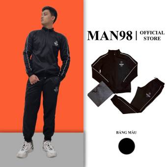 Bộ Nỉ Nam, Đồ Bộ Nam Kéo Khóa Thêu Logo Ong Cao Cấp M1