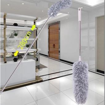 Chổi Quét Trần Nhà Quét Mạng Nhện , Cây Lau Trần Nhà Uốn Dẻo Linh Hoạt Cán Dài Rút Gọn Inox Cao Cấp