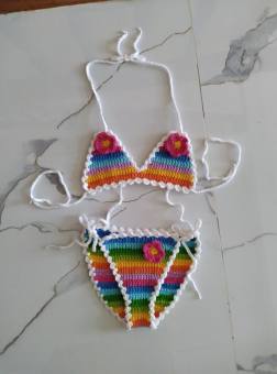 Bikini len handmade cho bé