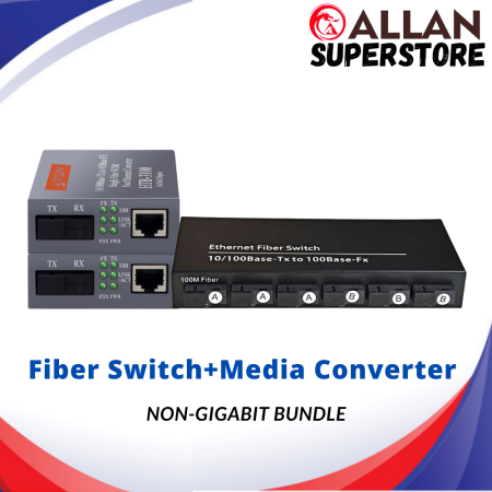 Allan Superstore Fiber Switch and Media Converter Bundle