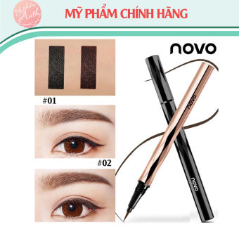 Bút kẻ mắt nước NOVO kim cương có 2 màu Nâu và đen - Bút kẻ mắt không lem chống trôi