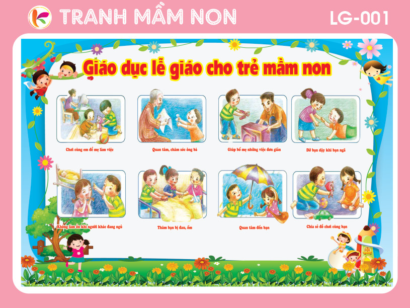 Decal mầm non-góc lễ giáo 001