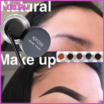 DORISNA Kem Nhuộm Lông Mày 5 Màu Chống Thấm Nước Lâu Trôi Gel Nhuộm Lông Mày Kem Lông Mày Trang Điểm Màu Cà Phê Đen Kèm Cọ