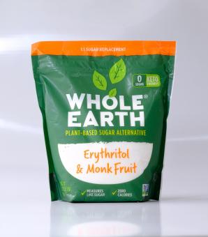 Đường ăn kiêng erythritol & la hán quả Whole Earth túi 908g