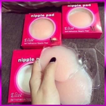 Hộp gồm 2 Miếng dán nhũ hoa silicon hình hoa mai  dán ti đi biển (kho sỉ đồ lót)